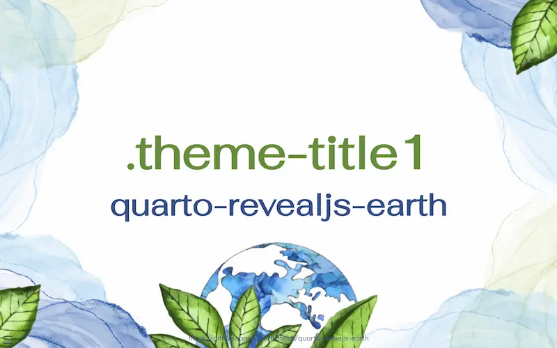 Watercolor earth theme