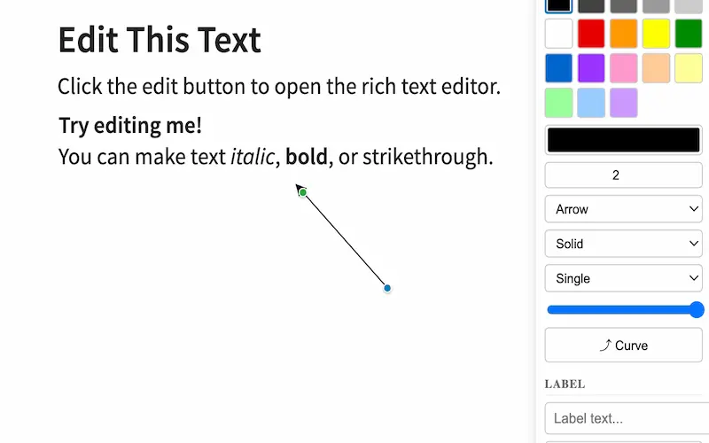 Editable extension