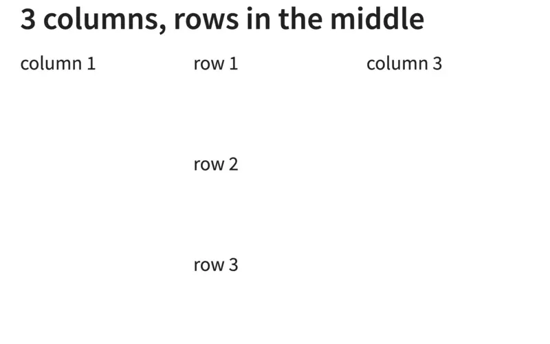 Rows extension
